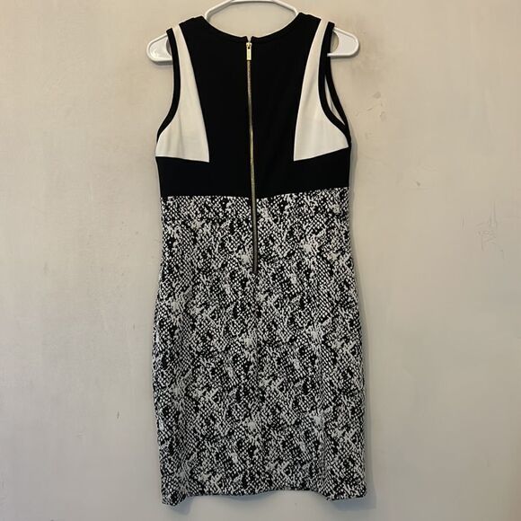 Calvin Klein sleeveless black white dress Size 6 - Picture 7 of 10